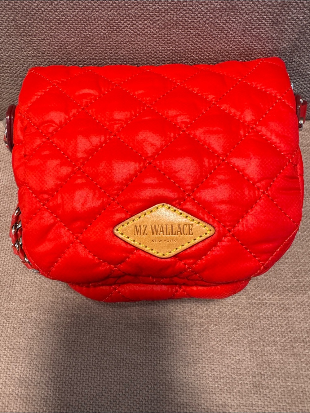 MZ Wallace Bright Cherry Micro Crosby Sling - Picture 5 of 11